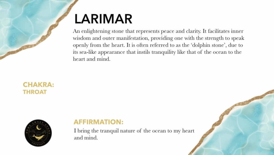 Polished Larimar Tumbles