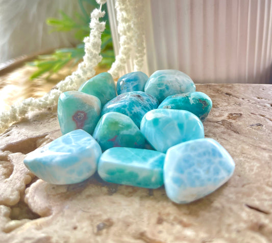 Polished Larimar Tumbles