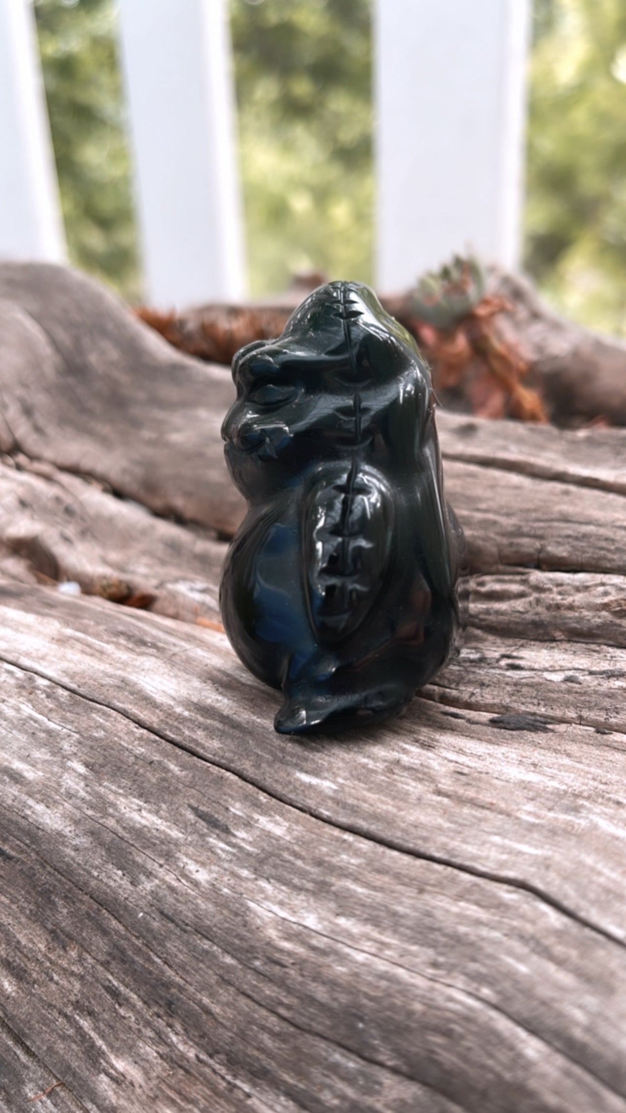 Oogie Boogie Obsidian Disney Carving