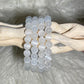 Selenite Round Bead Bracelet