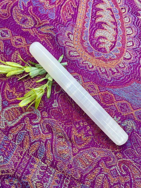 Selenite Rounded Charging Wands