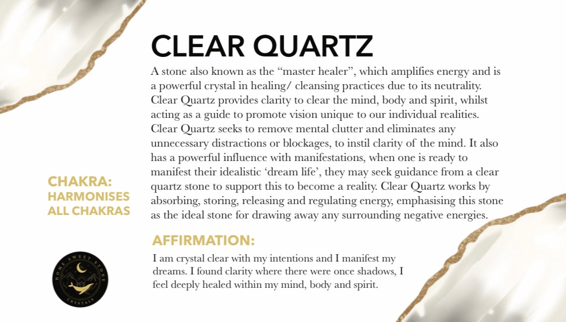 Clear Quartz Tumbles
