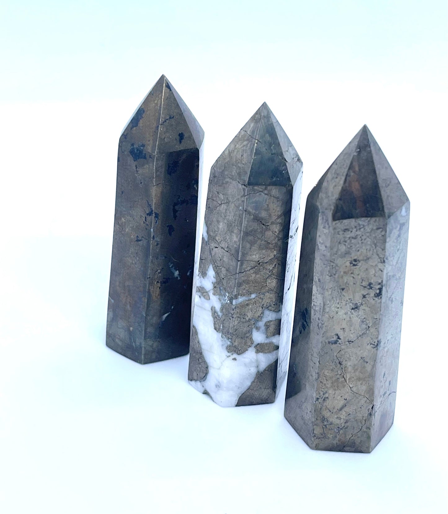 Chalco-pyrite Polished Generator Point