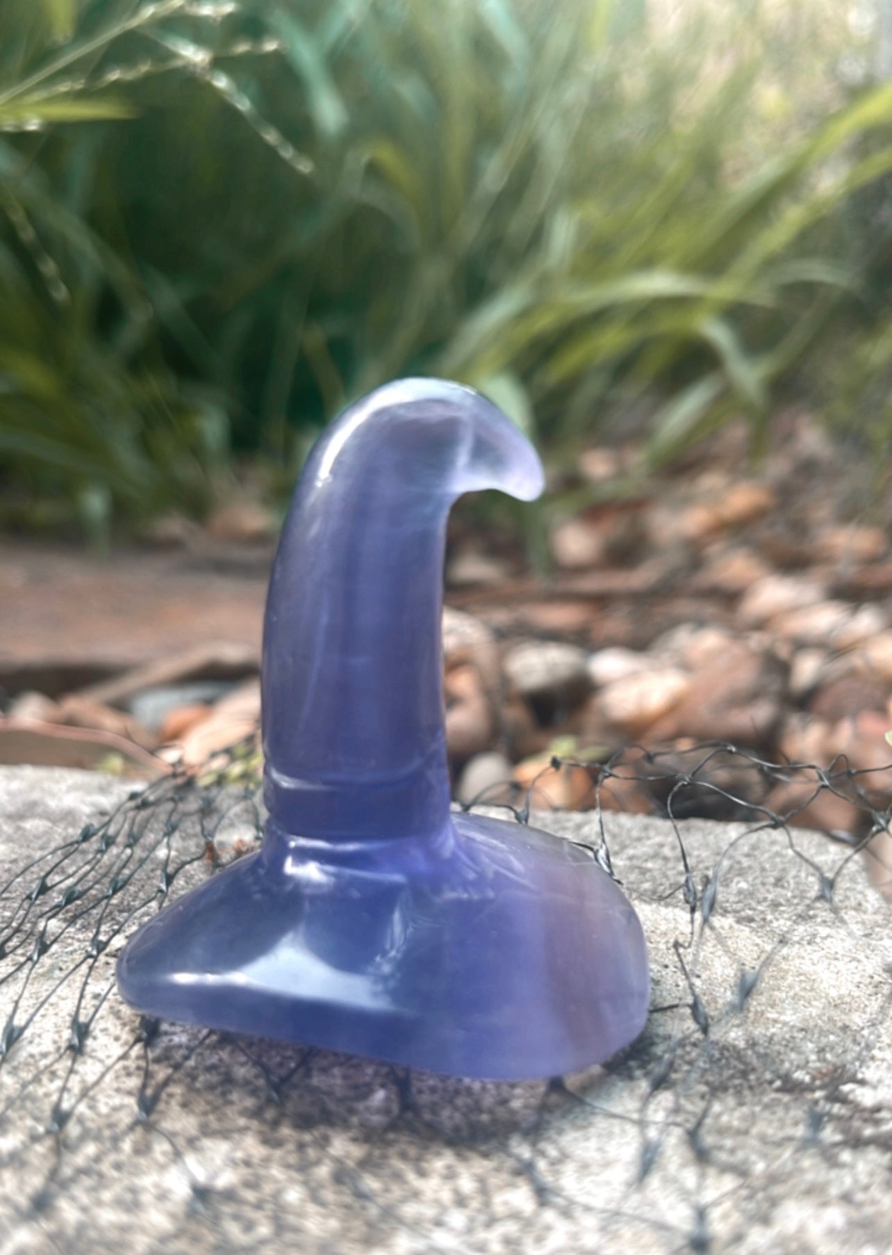 Purple Fluorite Witch Hat