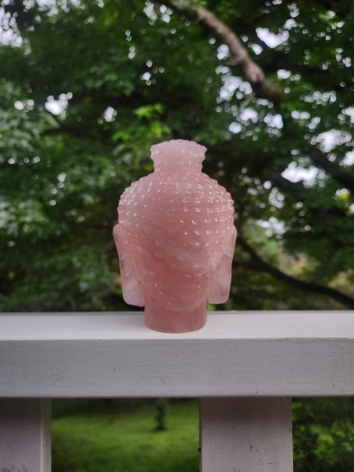 Rose Quartz Buddha Head