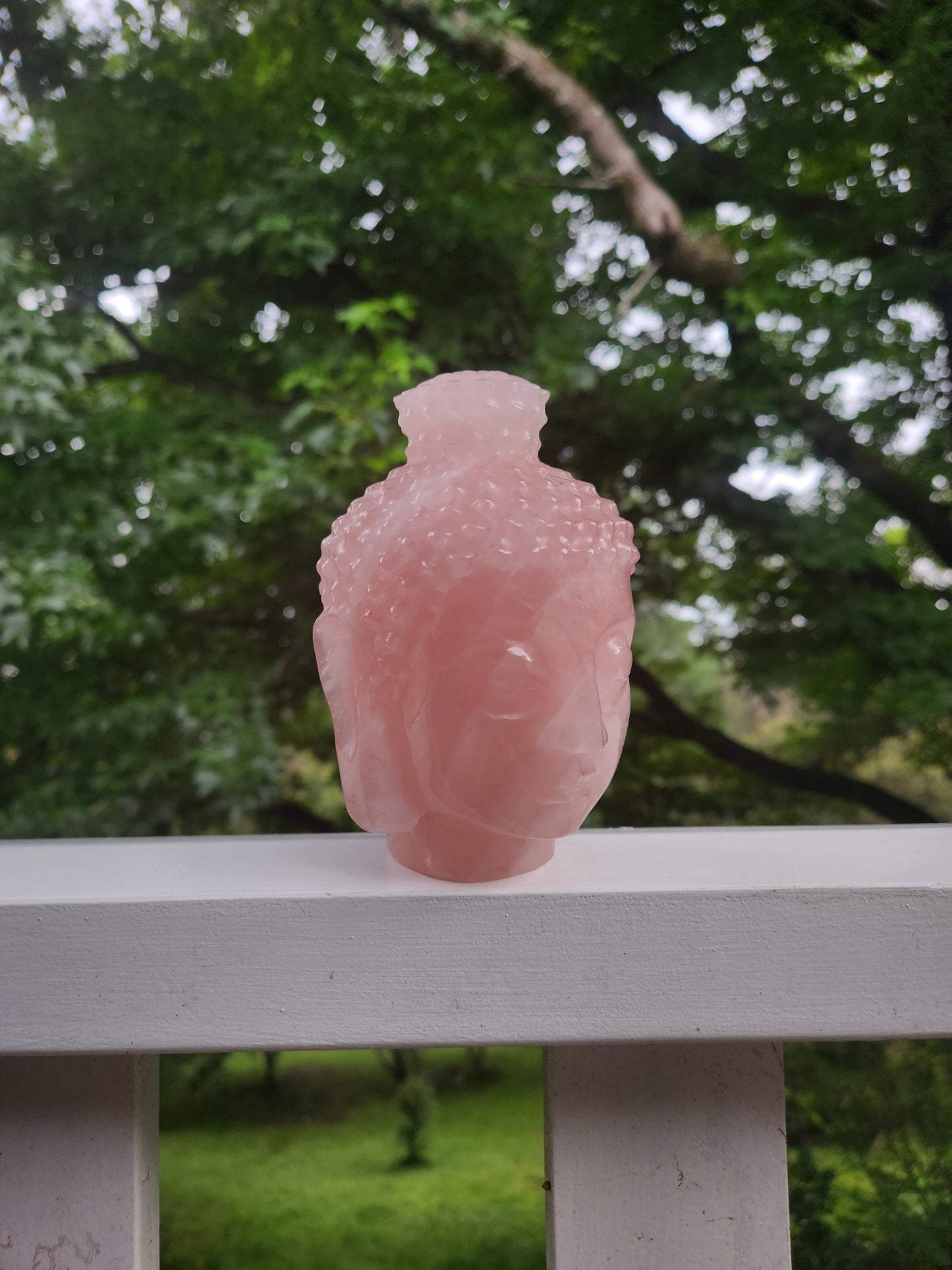 Rose Quartz Buddha Head
