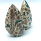 Sakura Jasper/ Rhyolite Green Flower Jasper Flame