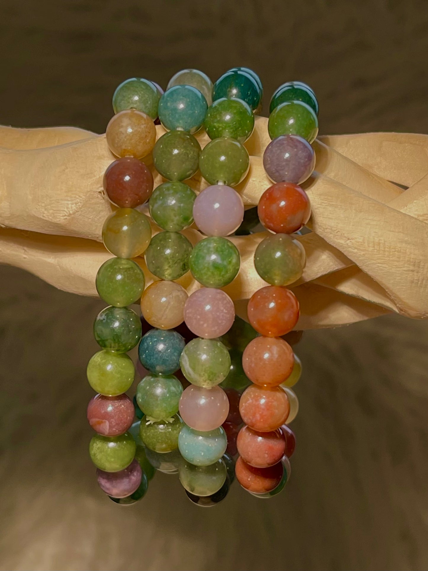 Ocean Jasper Round Bead Bracelet