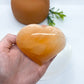 Peach Selenite Satin Spar Heart