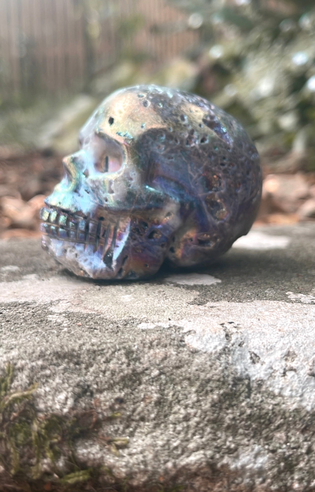 Druzy Aura Sphalerite Skulls