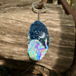 Goddess Agate Slice Keychains
