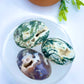 Large Druzy Moss Agate Palm Stones