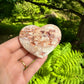 Pink Crazy Lace Agate Heart