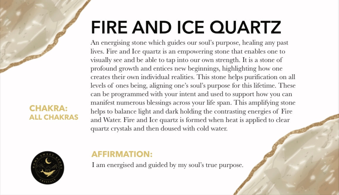 Fire and Ice Quartz Tumbles