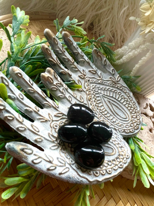 Black Obsidian Tumbles