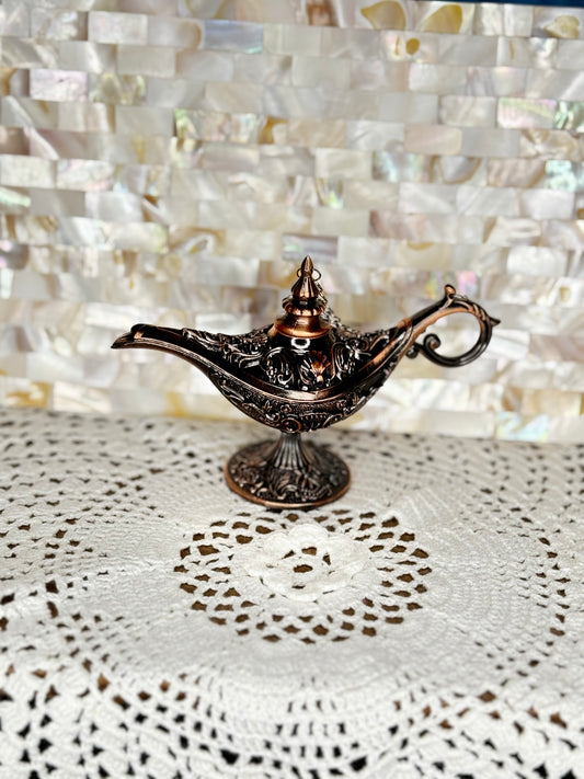 Bronze Aladdin Magic Genie Lamp Incense Burners
