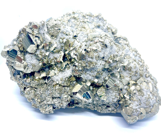 High-Grade 15KG Peruvian Pyrite Cluster Statement Piece