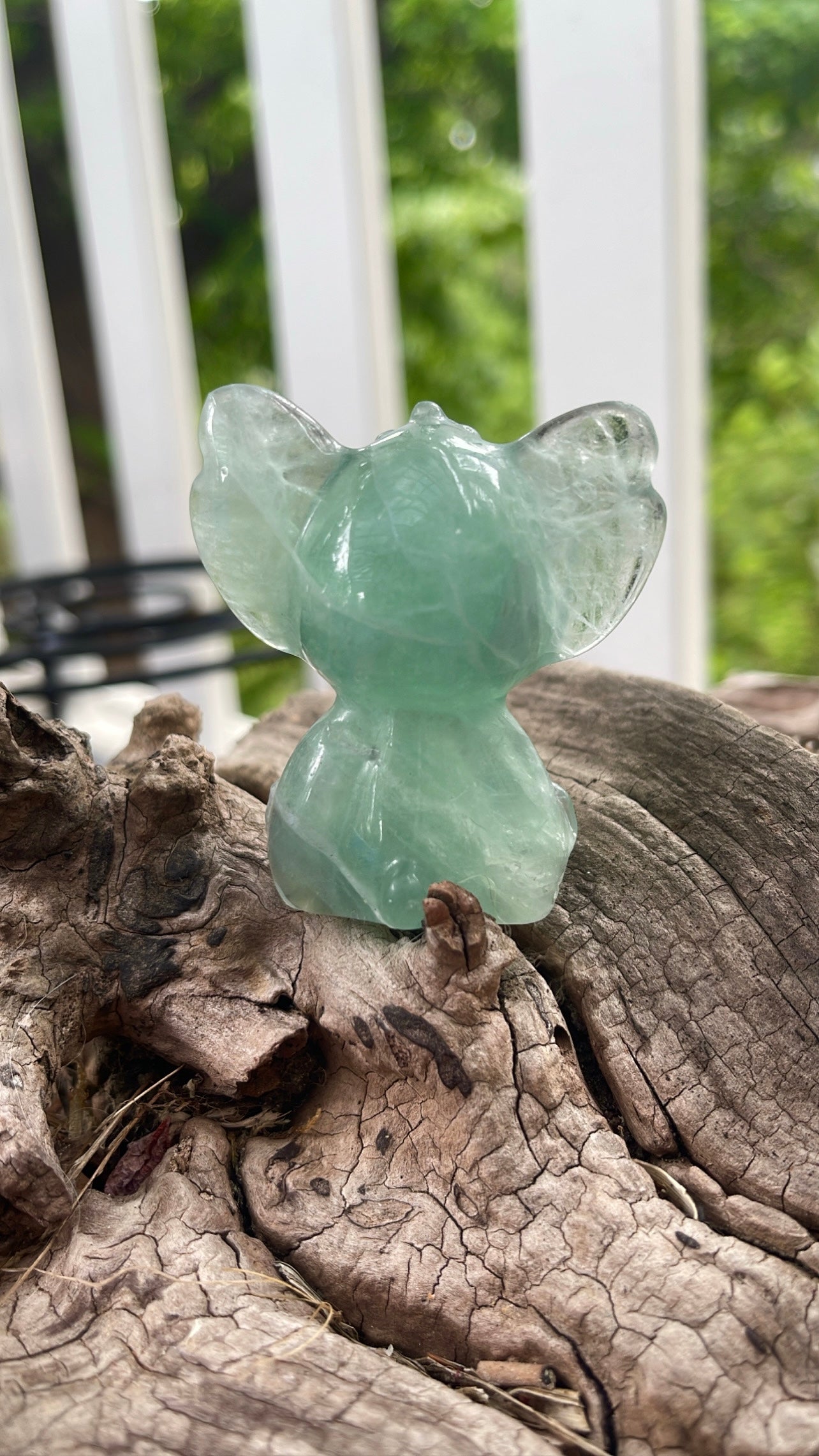 Fluorite Stitch Crystal Carving