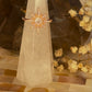 S925 Adjustable Rose Gold Plated Rose Quartz Goddess Ring