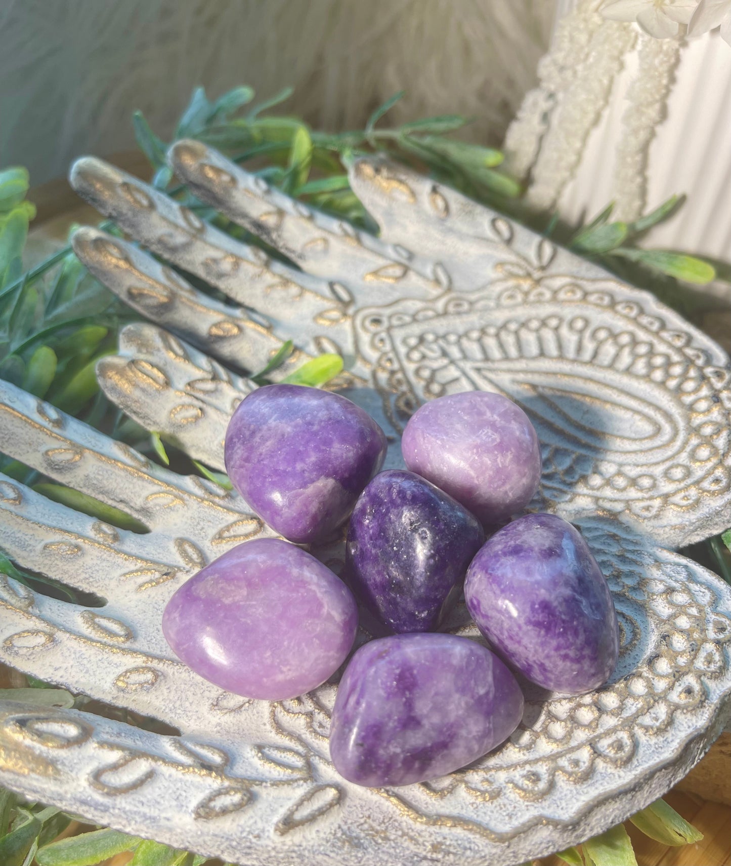 Lepidolite Tumbles