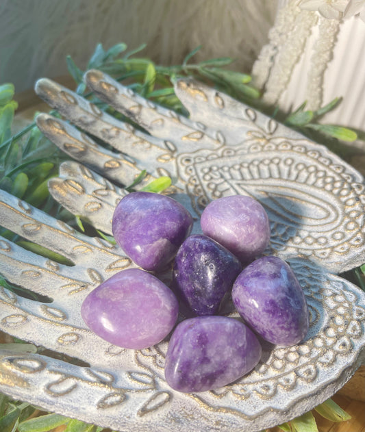Lepidolite Tumbles