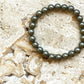 Pyrite Round Bead Bracelet