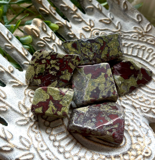 Dragon Blood Jasper Tumbles