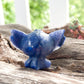 Blue Aventurine Stitch Disney Carving