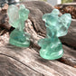 Green Fluorite Tinkerbell Disney Carving