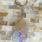 Goddess Agate Slice Keychains