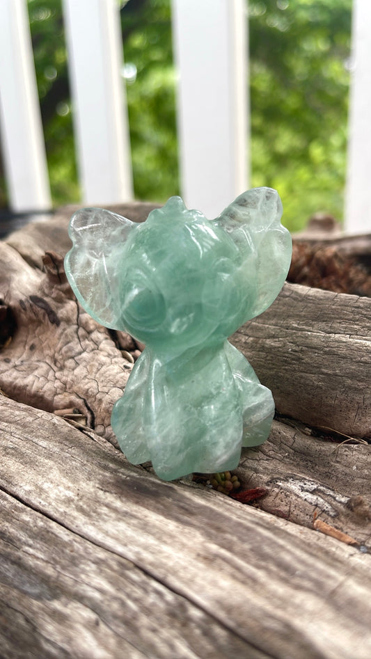 Fluorite Stitch Crystal Carving