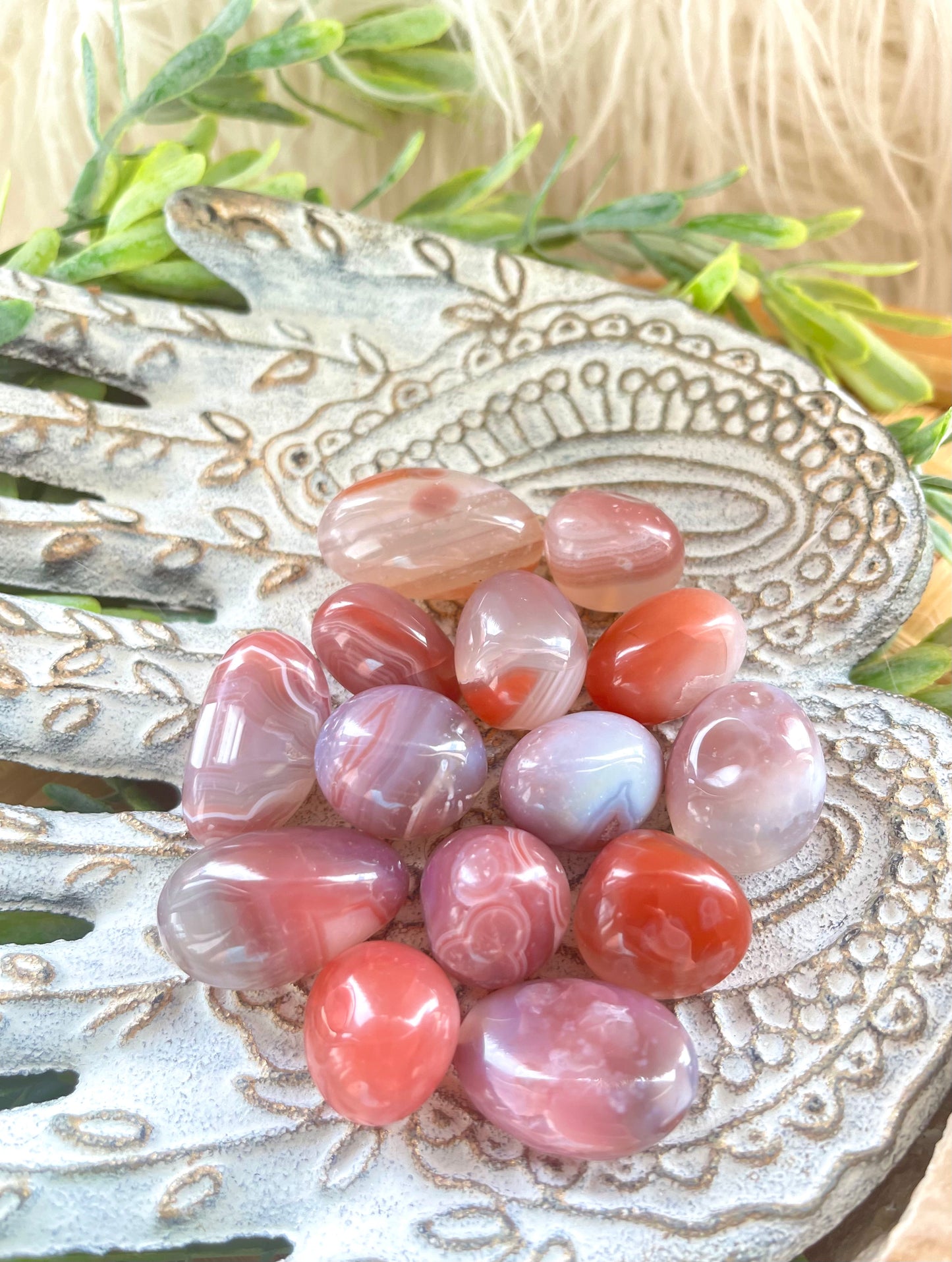 Apricot Agate Tumbles