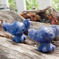 Blue Aventurine Stitch Disney Carving
