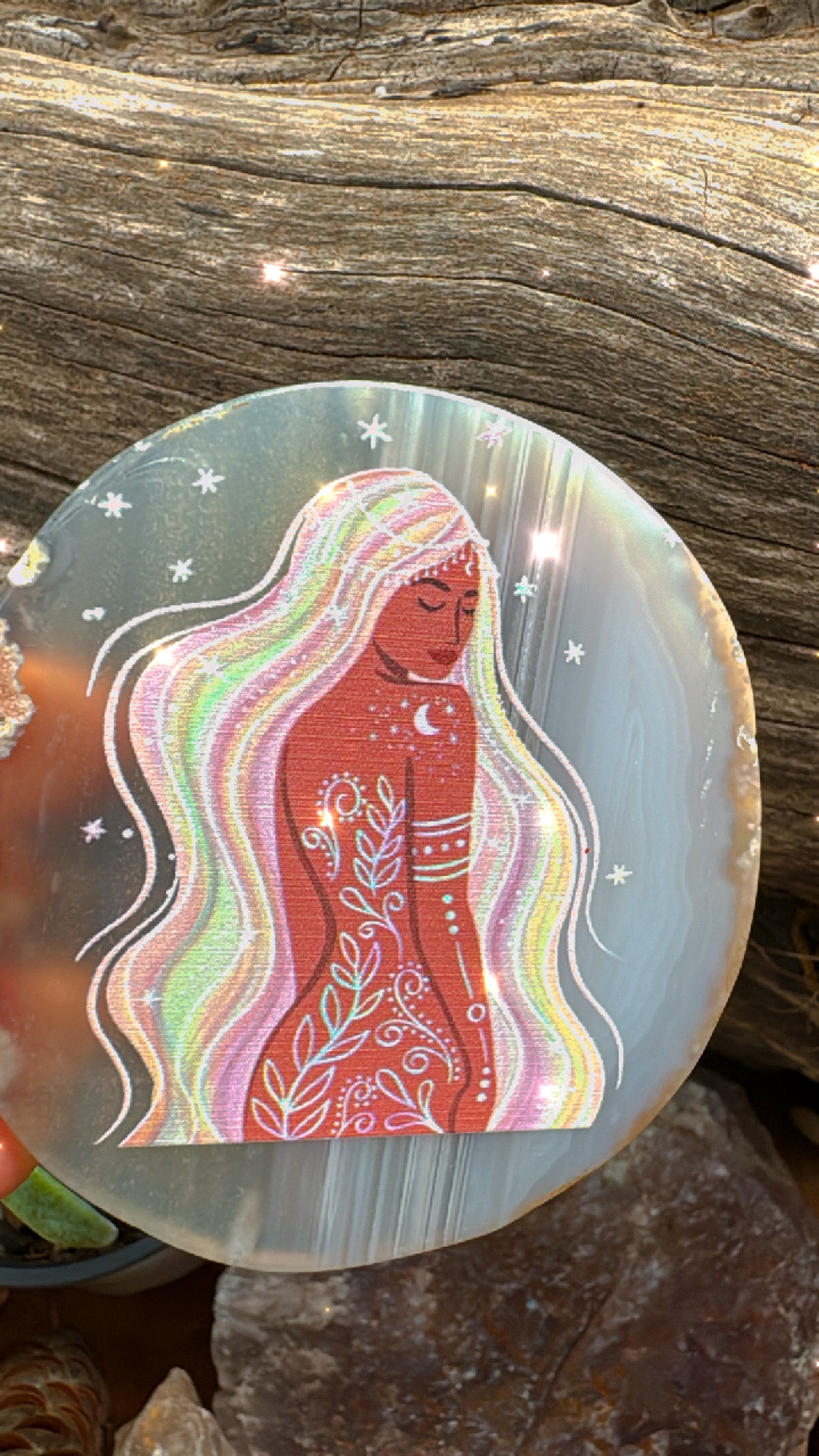 Goddess Agate Slice