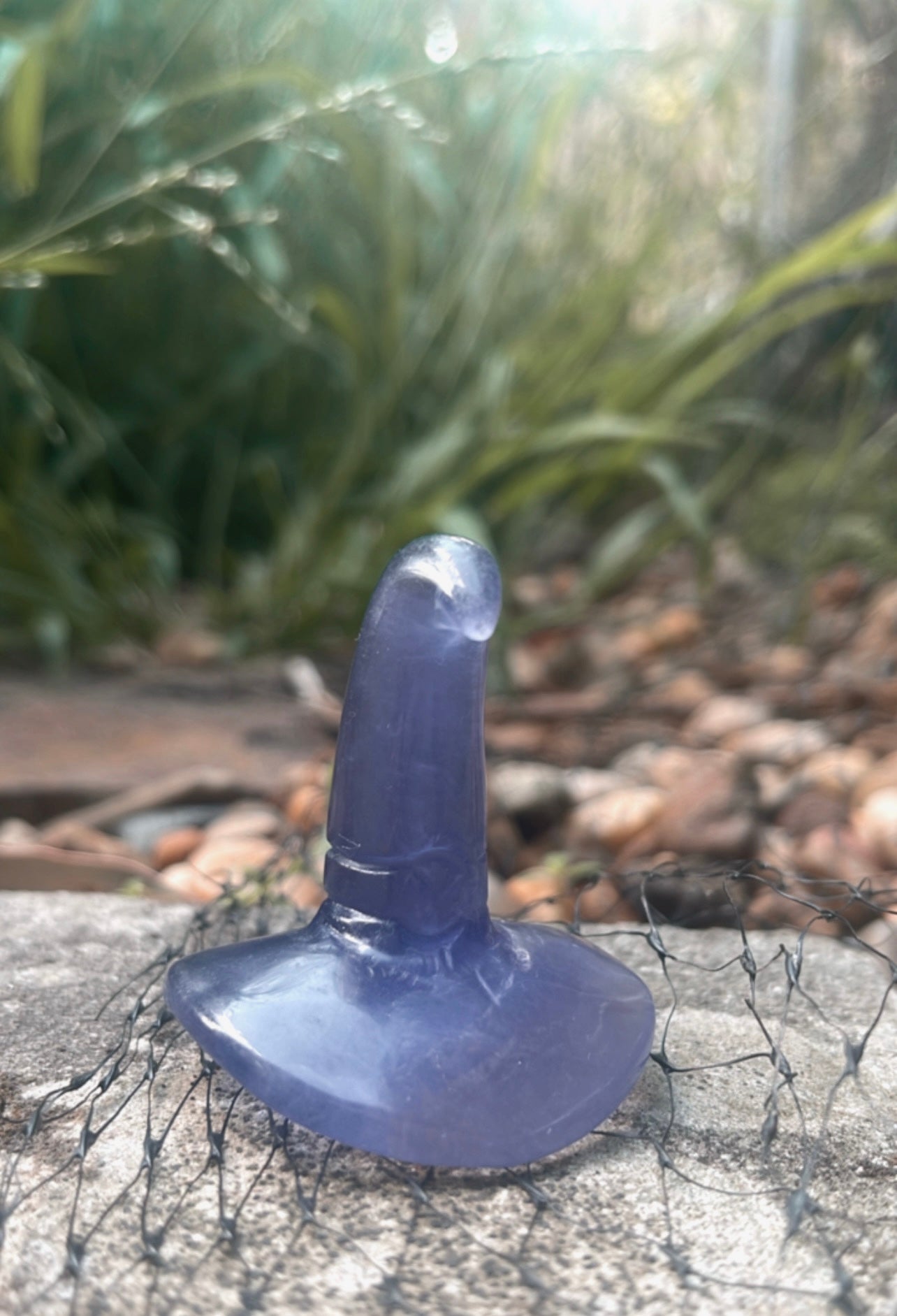 Purple Fluorite Witch Hat