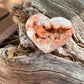 Pink Crazy Lace Agate Heart