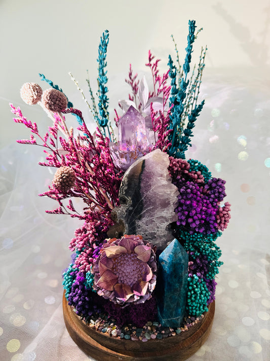 Enchanted Crystal Fairy Garden Dome