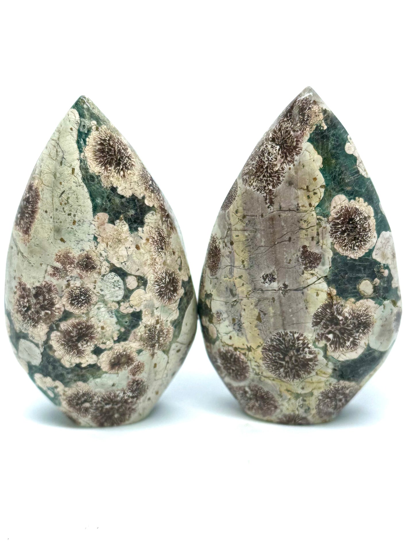 Sakura Jasper/ Rhyolite Green Flower Jasper Flame