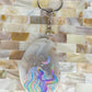 Goddess Agate Slice Keychains