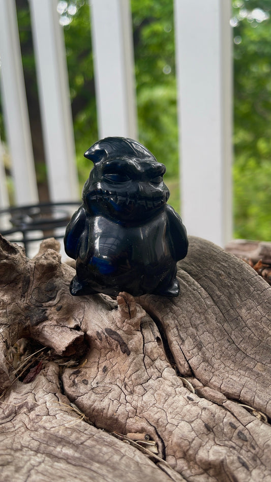 Oogie Boogie Obsidian Disney Carving