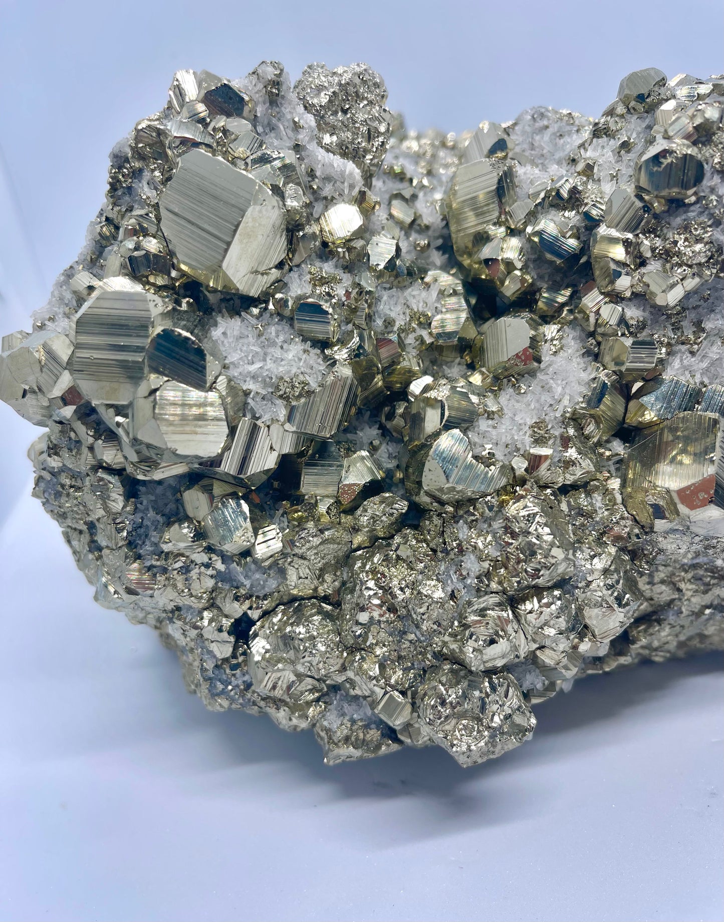 High-Grade 15KG Peruvian Pyrite Cluster Statement Piece