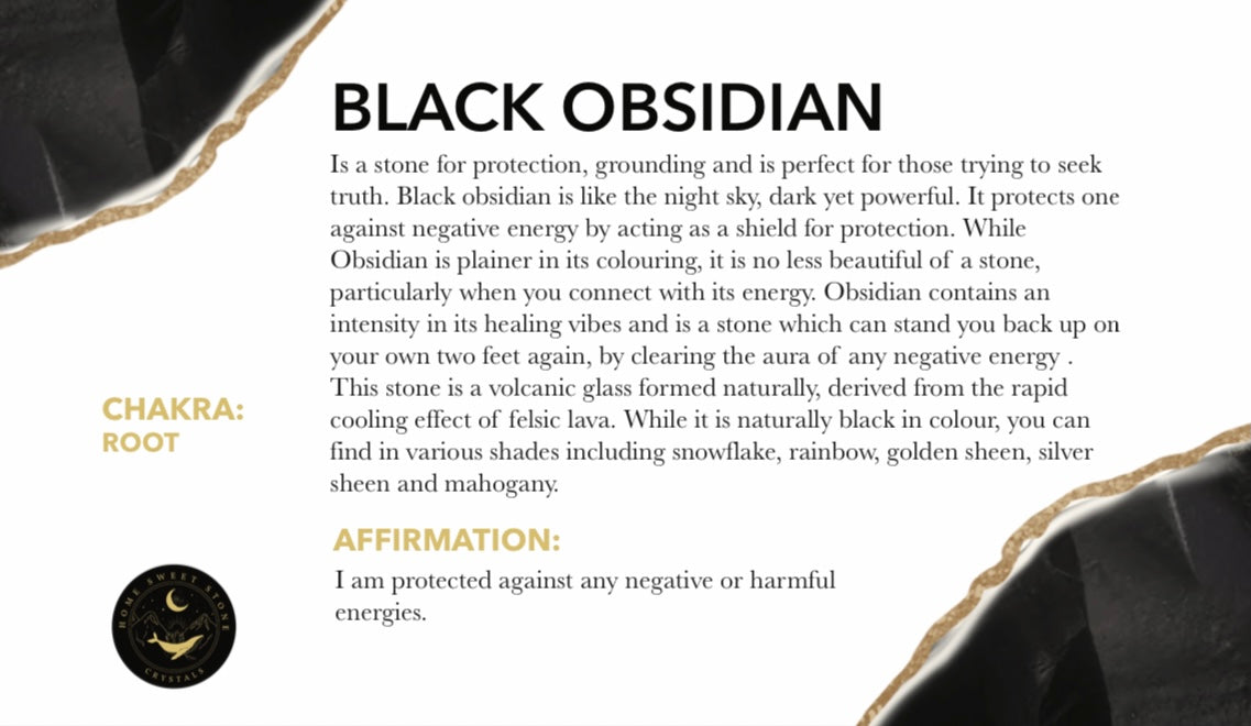 Black Obsidian Tumbles