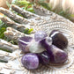 Chevron Amethyst Tumbles