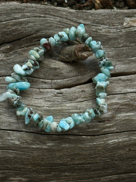 Larimar Chip Bracelet