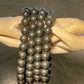 Pyrite Round Bead Bracelet