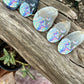 Goddess Agate Slice Keychains