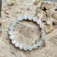 Selenite Round Bead Bracelet