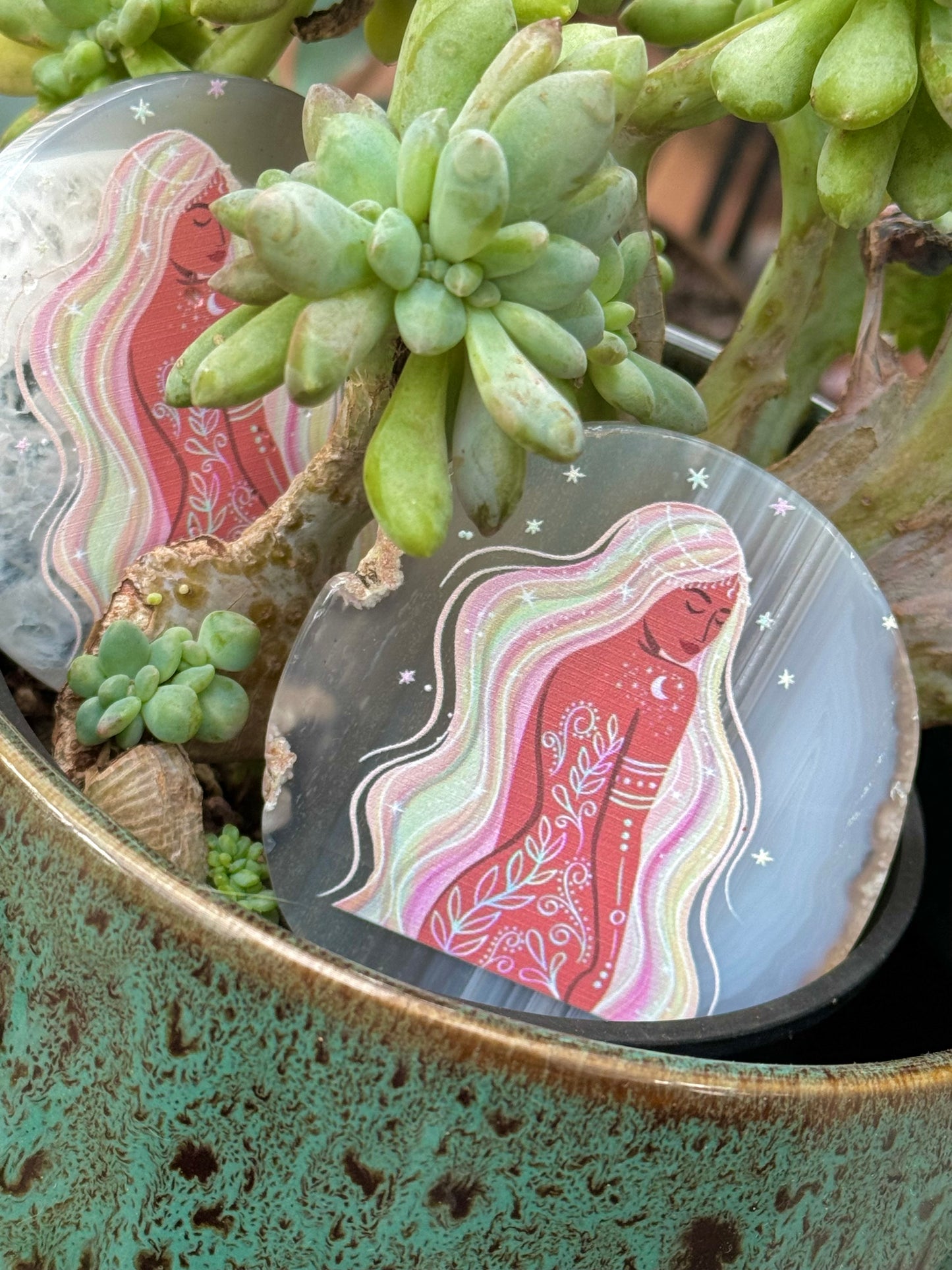 Goddess Agate Slice