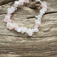 Rose Quartz Chip Bracelet