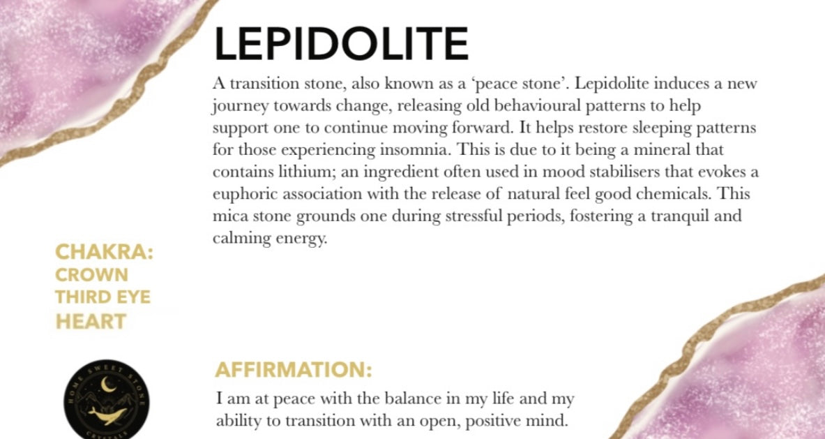 Lepidolite Tumbles